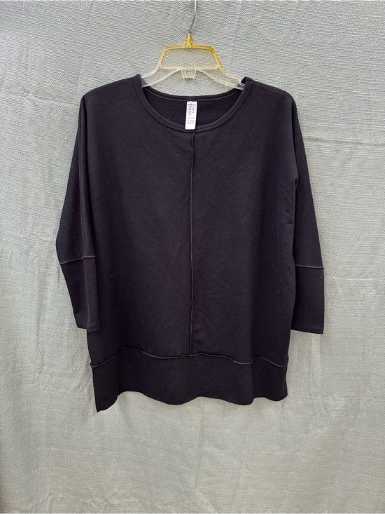 SPANX Tops - SPANX Black Boxy Crewneck Sweatshirt
